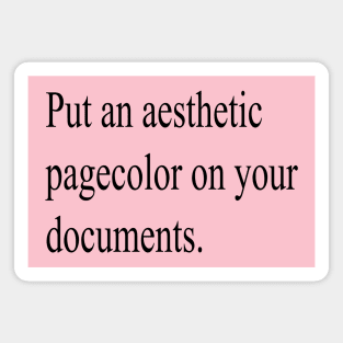 Put an Aesthetic Colorpage on Your Documents Magnet